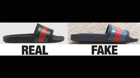 comparason between new and old gucci slide|how to check Gucci slides.